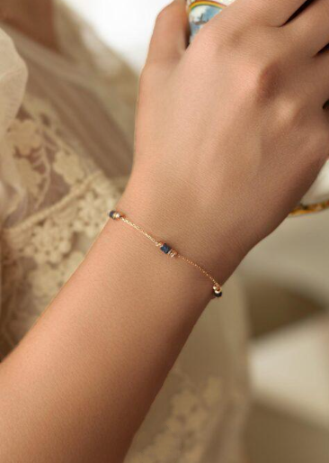 Blue Stone Silber Armband